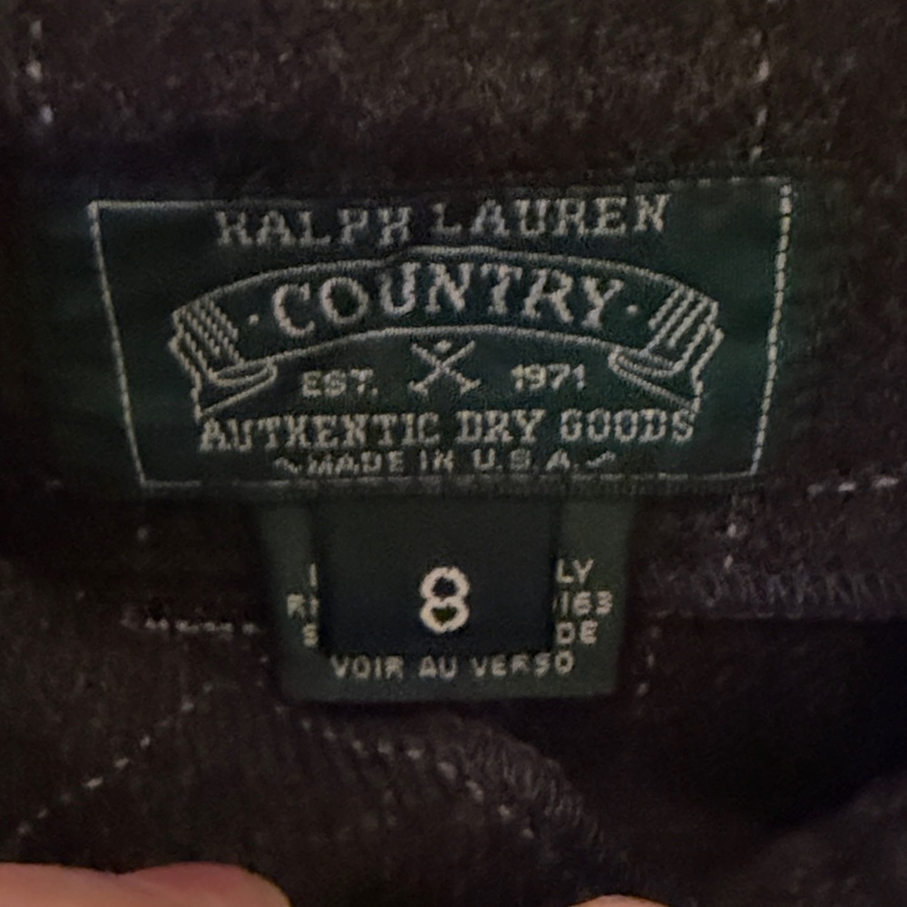 Ralph Lauren Country dark grey Skirt with fringe detail. Cowgirl chic - Picture 5 of 5